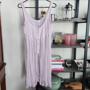 Kimchi Blue Medium Pale Lavender Sheer Dress Feminine and Loved